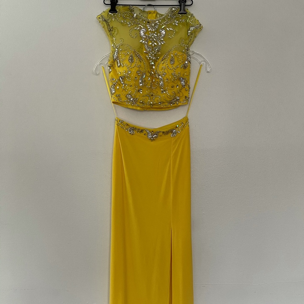 Two piece prom dress